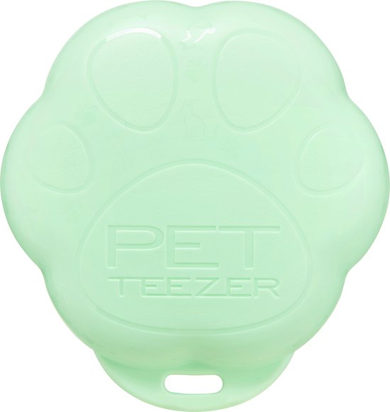 550x580-111 Pet Teezer - Cat Grooming Brush - Mint - Image 1