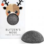The Konjac Blitzen Pure Konjac Mini Face Puff With Bamboo Charcoal