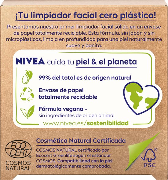 550x589-9 Nivea Naturally Clean Face Bar - Anti-Blemish Scrub - Image 1