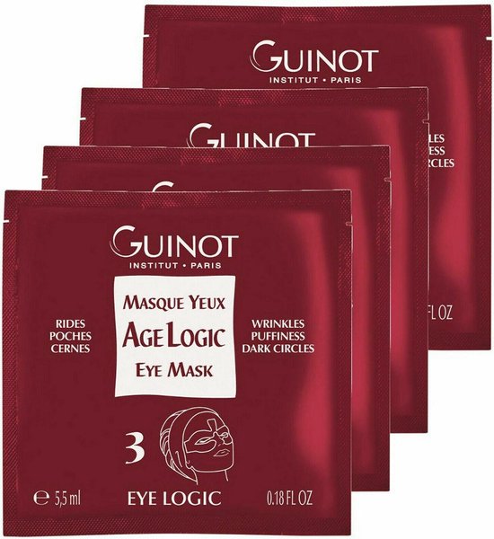 550x600-33 Guinot Masque Yeux Age Logic Augenmaske Set 4 x 5.5ml Sachet - Image 1