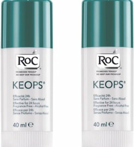 Roc Keops Stick Deodorant 2x40ml
