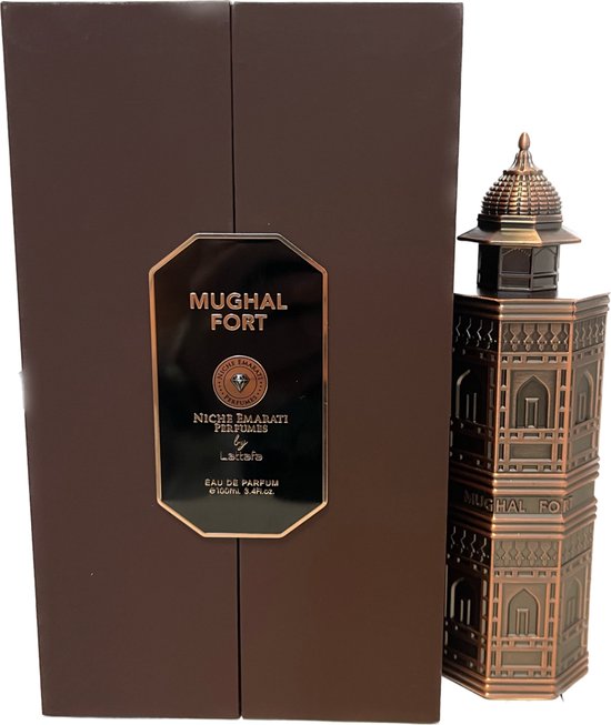 550x653-70 Lattafa Niche Emarati Mughal Fort 3.4 Eau De Parfum Spray (metal Bottle) - Image 1