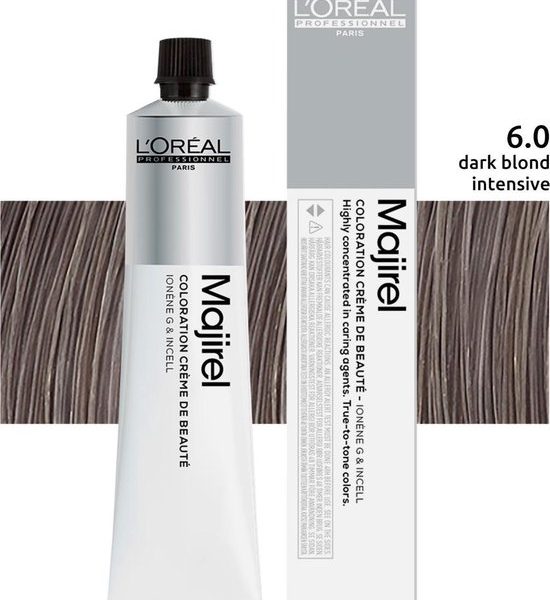 Majirel Ionene G Cream Hair Color By L'oreal #6.0-50ml
