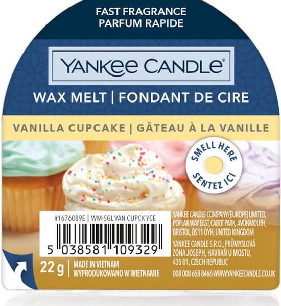 Wax Melt Vanille Cupcake was 22g