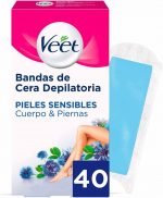 Body Hair Removal Strips Veet Pure Sensitive skin Body Legs (40 Units)