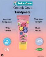 Take Care Smiley Word - Bamboo - Tandenborstel - 2 x - Image 3