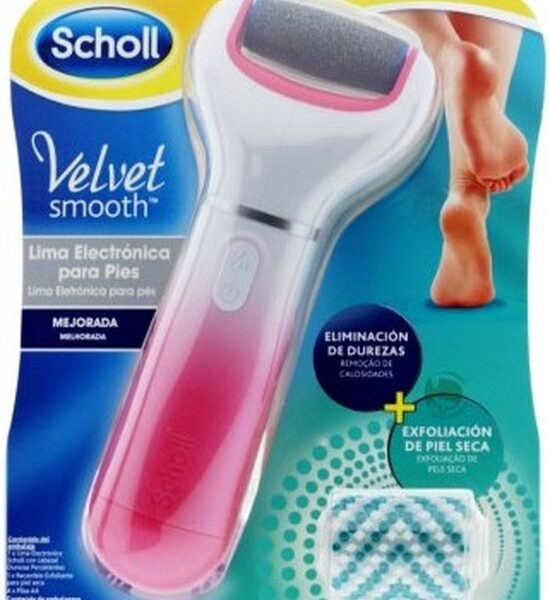 Scholl Velvet Smooth Electronic Foot Care System With Exfoliating Refill Head
