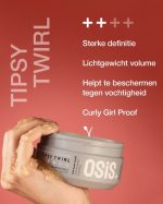 Medium hold reparerende gel Schwarzkopf Osis+ Tipsy Twirl 300 ml - Image 3