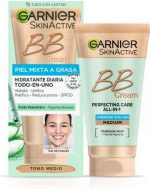 Hydraterende Crème met Kleur Garnier Skinactive Combinatiehuid Vette Huid Medium Spf 25 (50 ml) - Image 3