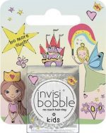 2X Invisibobble kids hanging pack Princess w sticker Rubber Band (Silver)