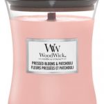 WoodWick Geurkaars Medium Pressed Blooms & Patchouli 275 gr