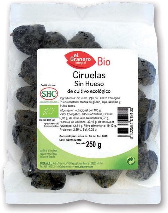 550x699-27 Granero Ciruelas S-hueso Bio 250g - Image 1