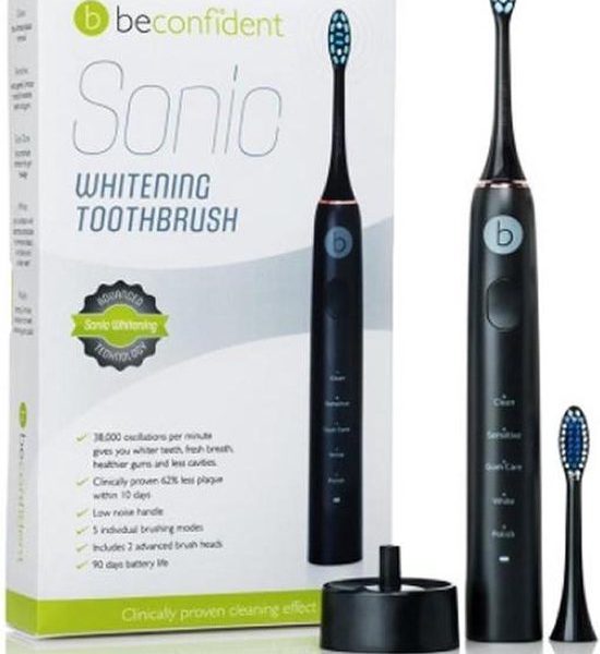 Beconfident Sonic Electric Whitening Toothbrush Black-Rose Gold