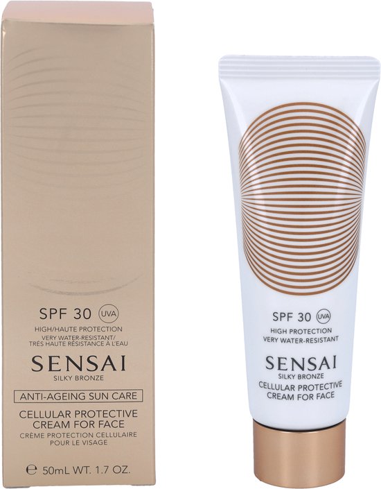 550x705-77 Sensai Crème Zonverzorging Silky Bronze Cellular Protective Cream For Face - Image 1