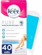 Body Hair Removal Strips Veet Pure Sensitive skin Body Legs (40 Units) - Image 2