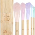 Bamboom - Makeup Brush Set + Bamboo Houder - 5st.