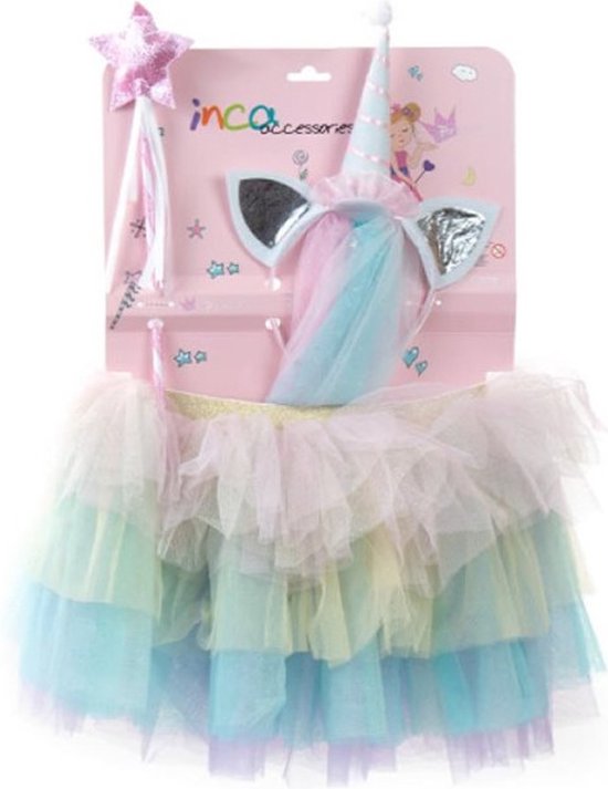 550x713-15 Tutu Inca Multicolour Unicorn 24-36 Months (3 Pieces) - Image 1
