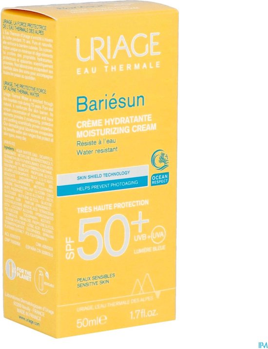 550x714-133 Uriage Bariésun SPF50+ Fragrance-Free Cream 50ml - Image 1
