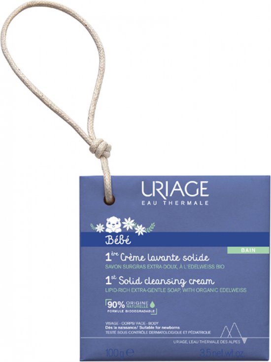 550x735-13 Uriage Bébé Crème Lavante Solide Solid Cleansing Cream Zeep 100gr - Image 1