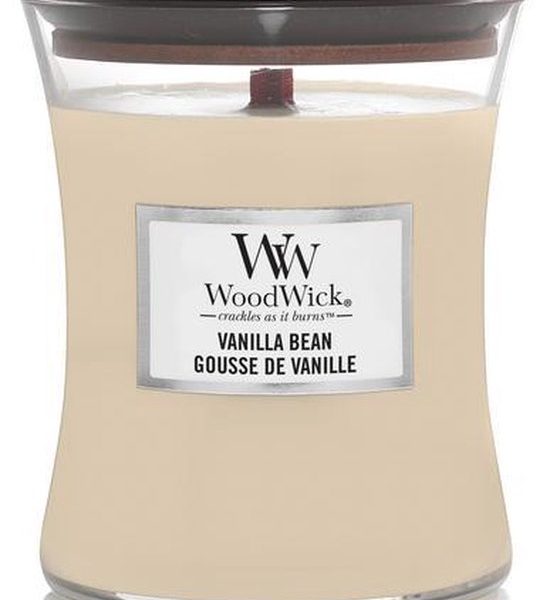 WoodWick Hourglass Medium Geurkaars - Vanilla Bean