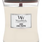 WoodWick Hourglass Medium Geurkaars - Linen