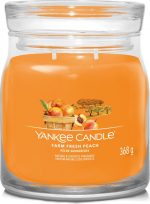 Yankee Candle - Farm Fresh Peach Signature Medium Jar - Image 2
