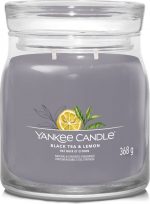 Yankee Candle - Black Tea & Lemon Signature Medium Jar - Image 2