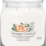 Yankee Candle White Spruce & Grapefruit Signature Medium Jar
