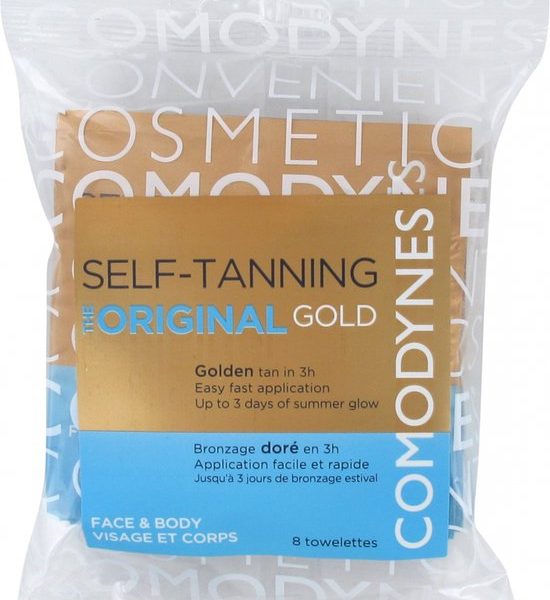 Zelfbronsende doekjes Natural & Fast Bronzing Comodynes (8 uds) (8 uds)