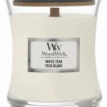 WoodWick Geurkaars Mini White Teak 85 gr