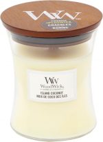 WoodWick Hourglass Medium Geurkaars - Island Coconut - Image 2