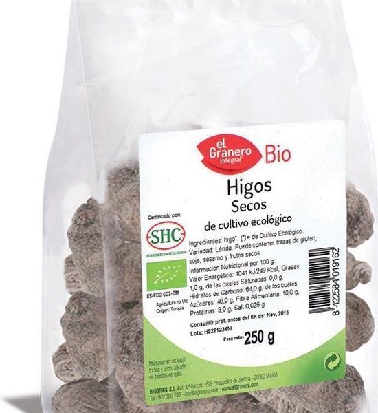 Granero Higos Secos Bio 250g