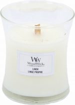 WoodWick Hourglass Medium Geurkaars - Linen - Image 3