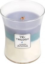 WoodWick Hourglass Medium Trilogy Geurkaars - Calming Retreat - Image 3
