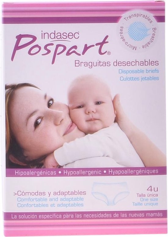 550x777-37 Wegwerpslipje Pospart Indasec (4 uds) Één maat - Image 1