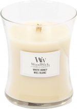 WoodWick Hourglass Medium Geurkaars - White Honey - Image 2