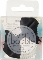 Invisibobble - SLIM haarbandje/haarelastiek met zwart zijde strikje - 1stuk - Image 3