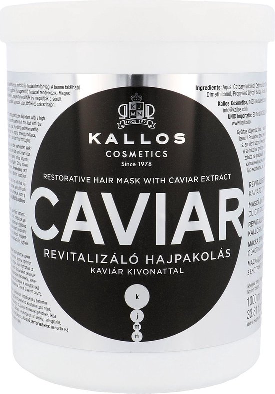 550x786-50 Kallos - KJMN Caviar Restorative Hair Mask - 1000ml - Image 1