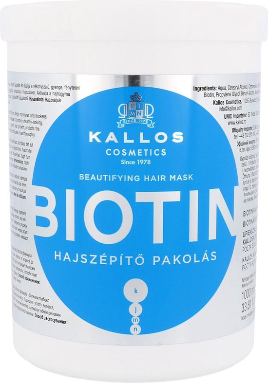 550x787-53 Kallos - Biotin Beautifying Hair Mask - 1000ml - Image 1