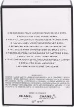 Chanel No.5 EDT - Refill W 3 x 20 ml - Image 3