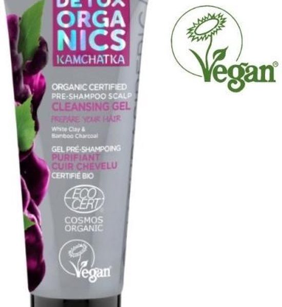 Detox Organics Hoofdhuid zuiverende pre-shampoo gel - biologisch gecertificeerd
