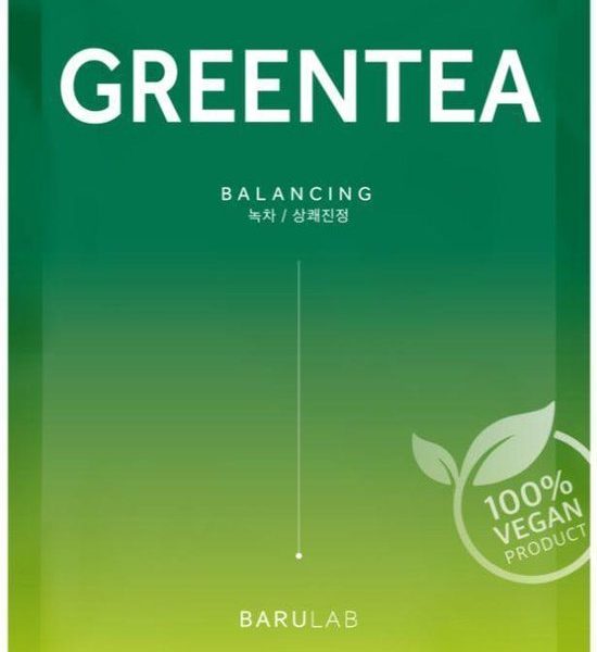 Barulab The Clean Vegan Green Tea Mask 11 g - 1 stuk