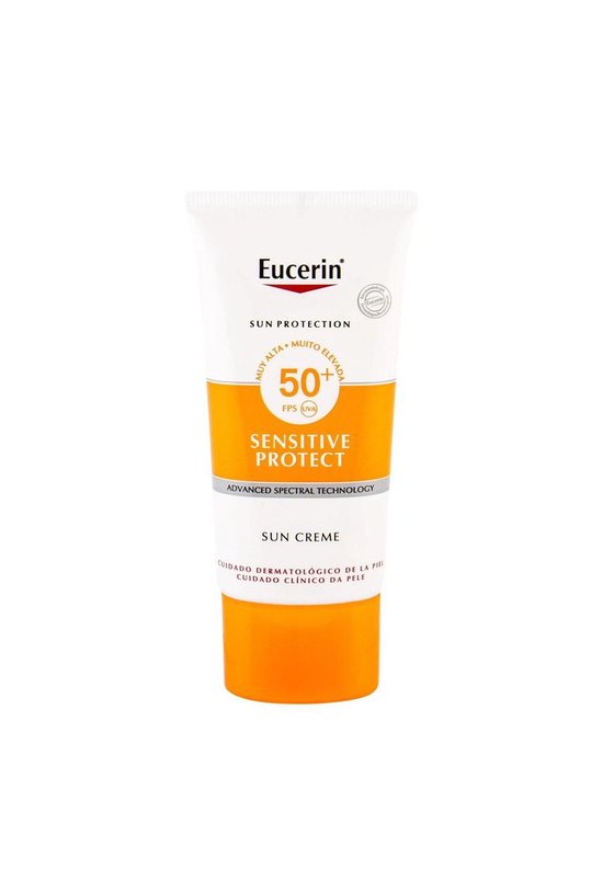 550x815-7 Eucerin Sensitive Protect Sun Cream Dry Skin Spf50+ 50 Ml - Image 1