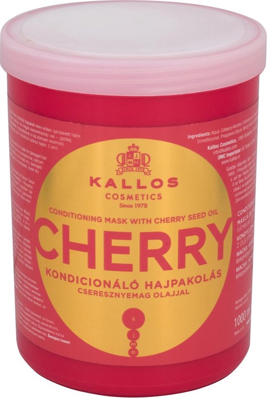 550x820-85 Kallos - Conditioning Cherry Hair Mask - 1000ml - Image 1