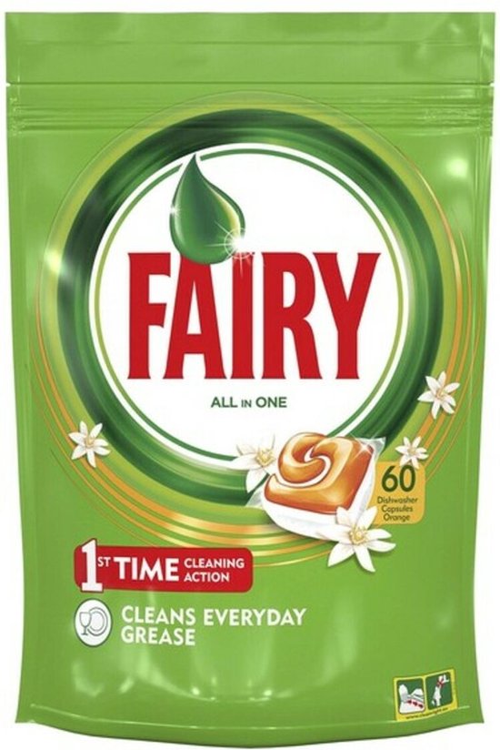 550x824-64 Dishwasher lozenges All in One Fairy (60 uds) - Image 1
