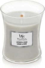Woodwick Lavender & Cedar Medium Candle - Image 4