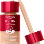 Bourjois Healthy Mix - 55N - Deep Beige, Serum Foundation, laat de huid onmiddellijk stralen, hydrateert tot 24 uur lang, vegan formule, dauwachtige finish, houdt de hele dag lang, 30 ml