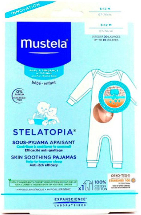 550x838-12 Mustela Bébé Stelatopia Sous-Pyjama Apaisant Accessoire 6-12 Maanden 1Stuks - Image 1