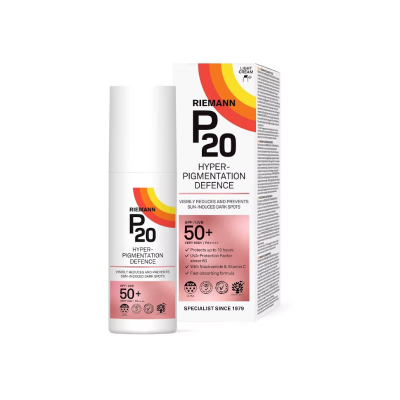 5701943102930 Riemann P20 Facial Photoprotector Hyper Pigmentation Spf50+ 50ml - Image 1