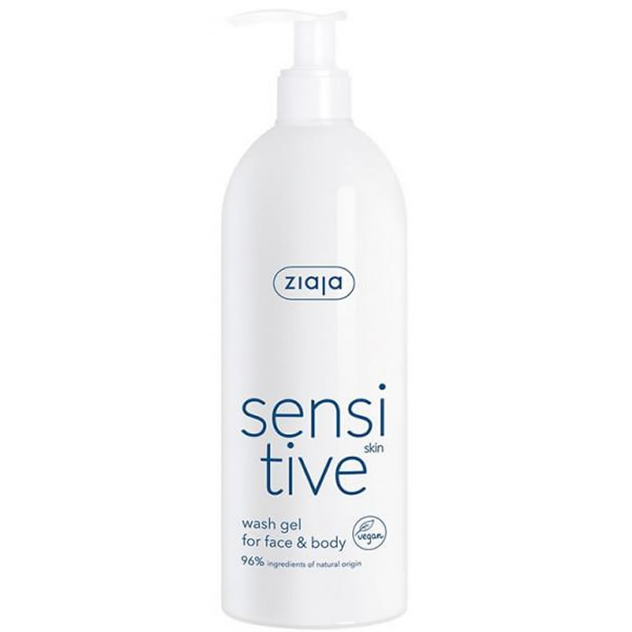 5901887006947_1 Sensitve Face And Body Cleansing Gel For Sensitive Skin 400 Ml By Ziaja 400 Ml - Image 1